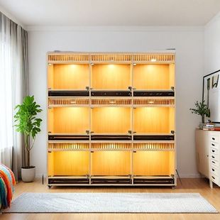 宠物店狗笼子狗别墅猫狗一体柜中型小型犬狗狗寄养柜实木狗展示柜