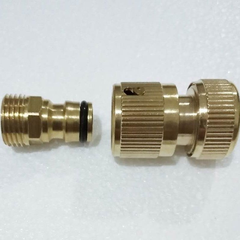 地暖地热清洗机全铜通水接头双通奶嘴头脉冲机快接自来水设备配件