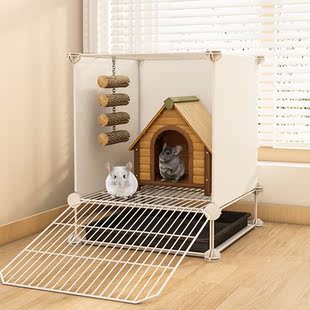 仓鼠笼龙猫加密笼子封闭式围栏室内小型宠物笼花枝鼠荷兰猪大别墅