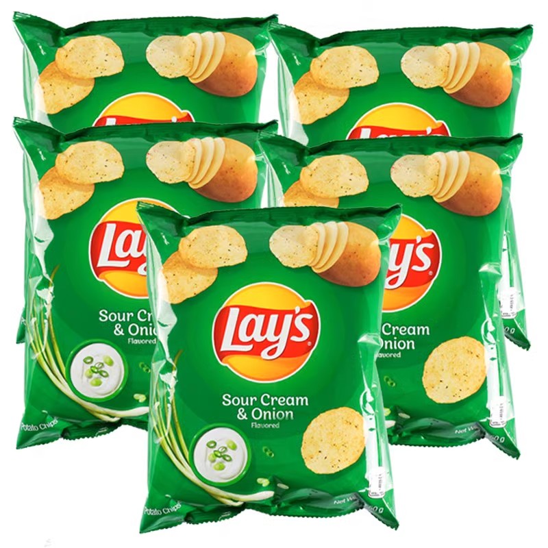 乐事台湾版酸奶油洋葱味薯片5袋
