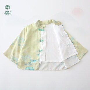 亲子装汉服男童国风套装儿童唐装古风女童新中式演出服小男孩春秋