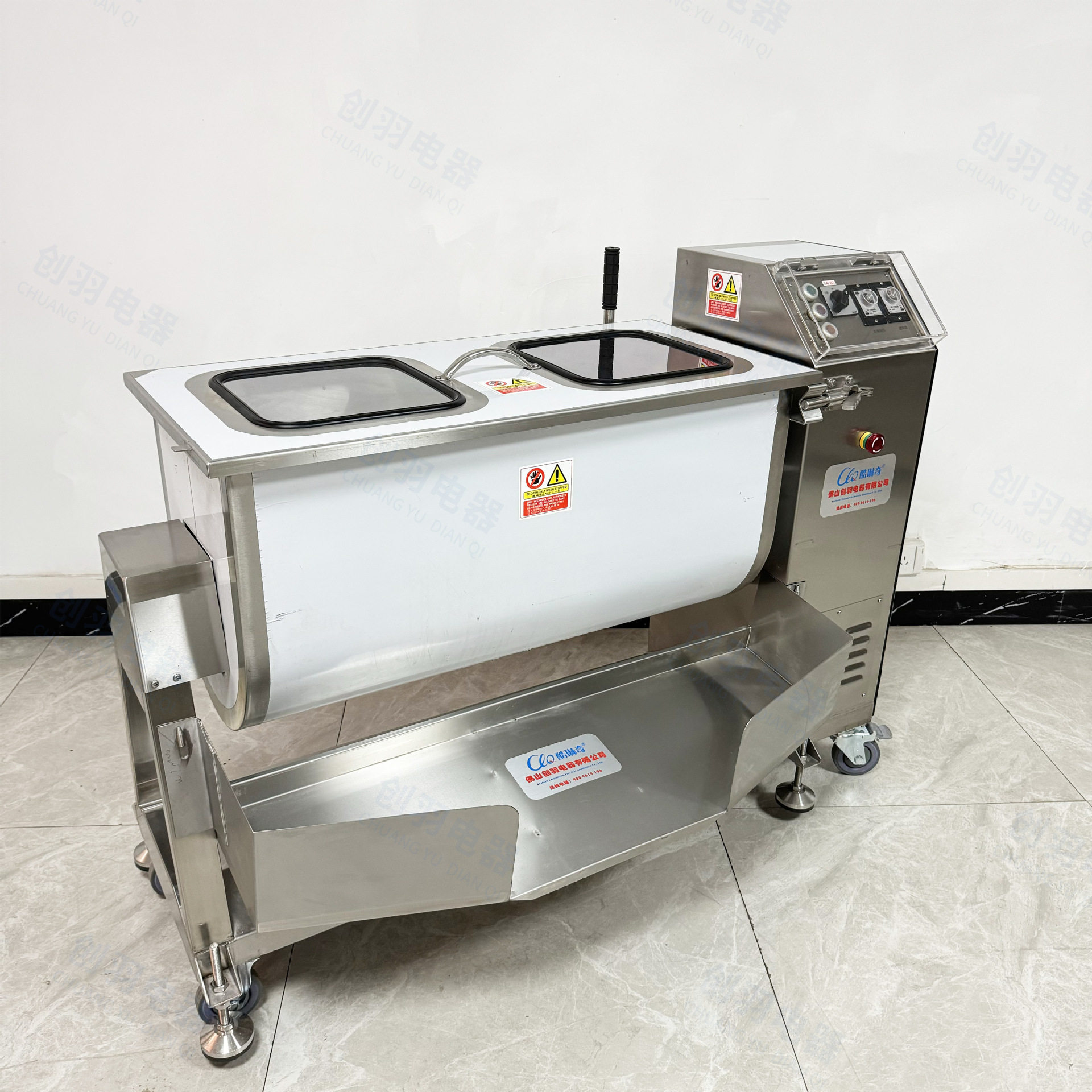 大型全自动水饺香肠料混合搅拌机 腌制肉条牛肉块滚筒式拌馅机,清洗/食品/商业设备,烟熏炉,淘宝优惠券,粉丝福利购,淘宝优惠卷