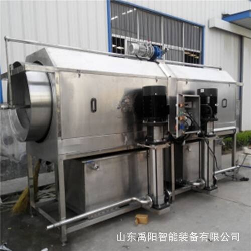 禹阳制造香芋滚筒清洗机 毛豆清洗机器 杏仁去皮清洗设备