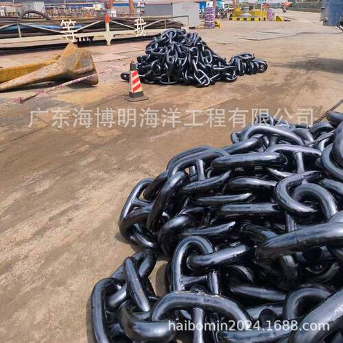 福州直径56船用锚链安装公司厦门D60大抓力锚海洋系泊链厂家