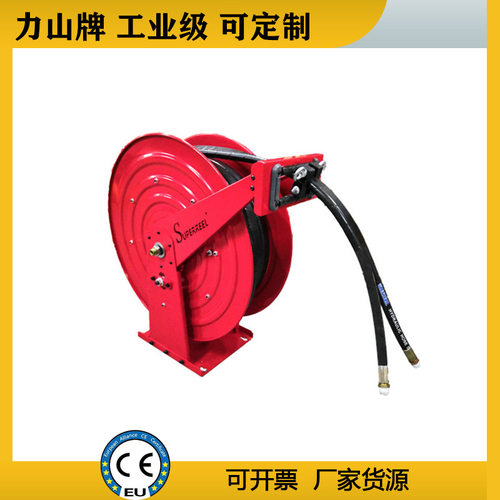 双管液压油气回收盘管器救援爆破工业弹簧水管卷盘厂家力山牌