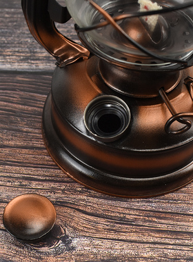 手提复古马灯煤油灯饭店餐馆摆件户外照明露营帐篷灯装饰摆设道具