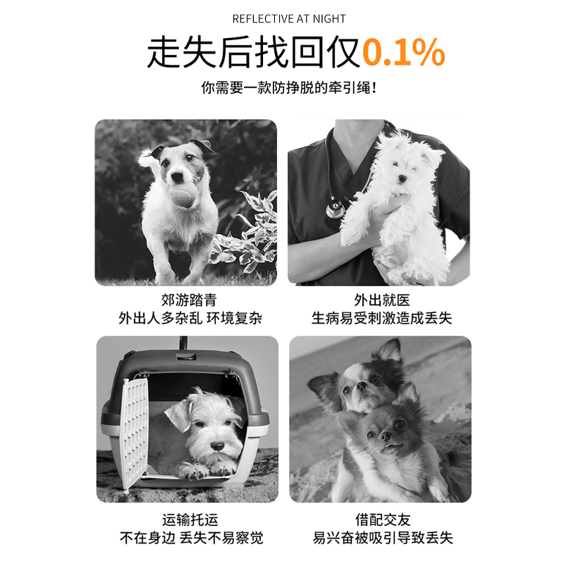 丁可狗狗牵引绳胸背带背心式泰迪比熊法斗遛狗绳子中小犬宠物用品