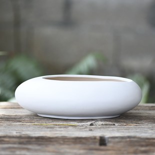 花盆粗陶石头个性创意高手造景盆发财树红枫树花器粗陶盆