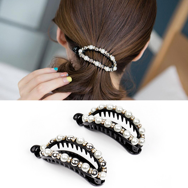 韩国发夹抓夹成人简约扭夹横夹发饰品珍珠大号发卡子马尾夹子头饰,饰品/流行首饰/时尚饰品新,发饰,淘宝优惠券,粉丝福利购,淘宝优惠卷