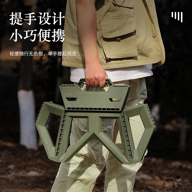 加厚塑料手提折叠凳子成人矮凳马扎儿童小板凳户外露营便携钓鱼凳