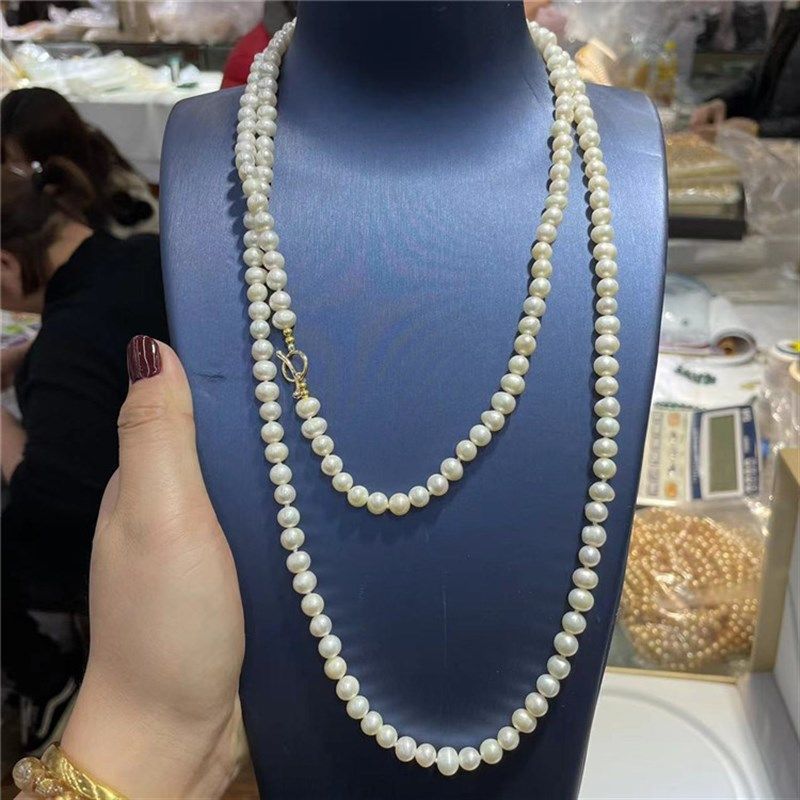 天然淡水珍珠项链女款项链毛衣链女款珍珠饰品礼物珠宝,饰品/流行首饰/时尚饰品新,项链,淘宝优惠券,粉丝福利购,淘宝优惠卷