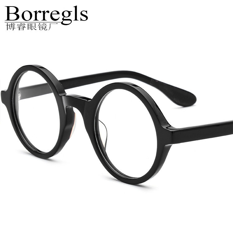 醋酸板材圆形眼镜n框复古眼镜架近视镜韩版圆框眼镜男女款,ZIPPO/瑞士军刀/眼镜,眼镜架,淘宝优惠券,粉丝福利购,淘宝优惠卷