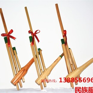 贵州苗族芦笙民族手工竹制乐器舞台演出道具芦笙6管大小号芦笙包