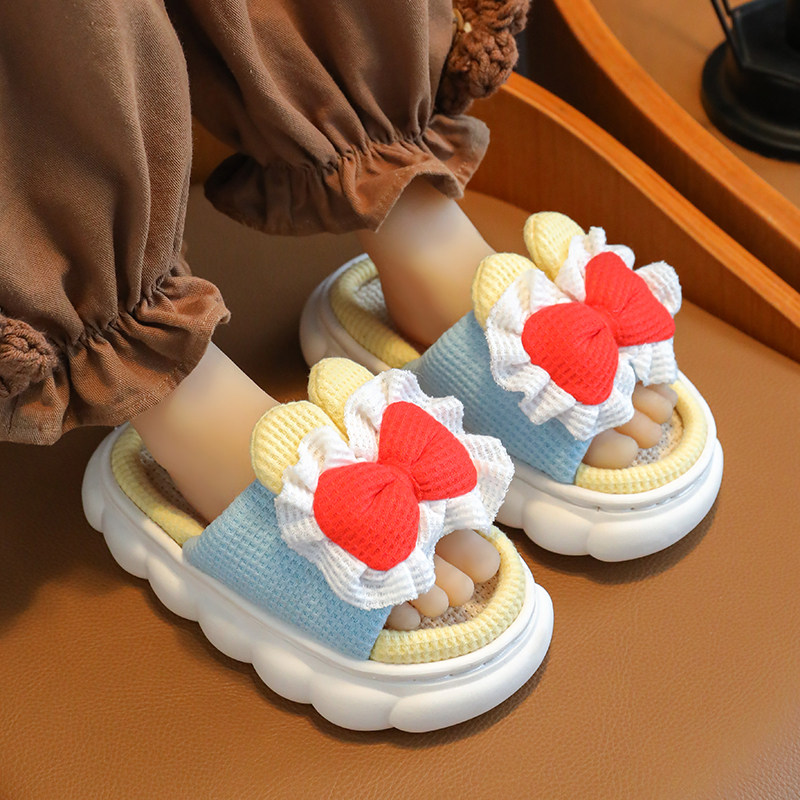 儿童亚麻拖鞋女童四季可爱室内防滑棉麻亲子宝宝女孩春秋家居鞋女,童鞋/婴儿鞋/亲子鞋,儿童棉拖鞋,淘宝优惠券,粉丝福利购,淘宝优惠卷