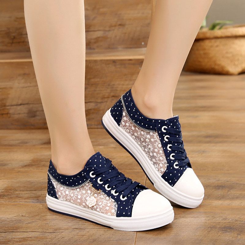 白色网鞋女韩版平底百搭女童透气夏季网面帆布鞋女学生休闲运动鞋,童鞋/婴儿鞋/亲子鞋,帆布鞋,淘宝优惠券,粉丝福利购,淘宝优惠卷