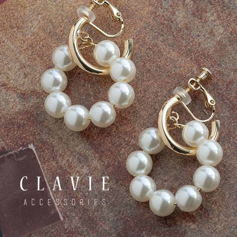 耳夹通勤款人造大珍珠无耳洞耳环耳钉简约性冷淡风高级感棉花珍珠,饰品/流行首饰/时尚饰品新,耳夹,淘宝优惠券,粉丝福利购,淘宝优惠卷