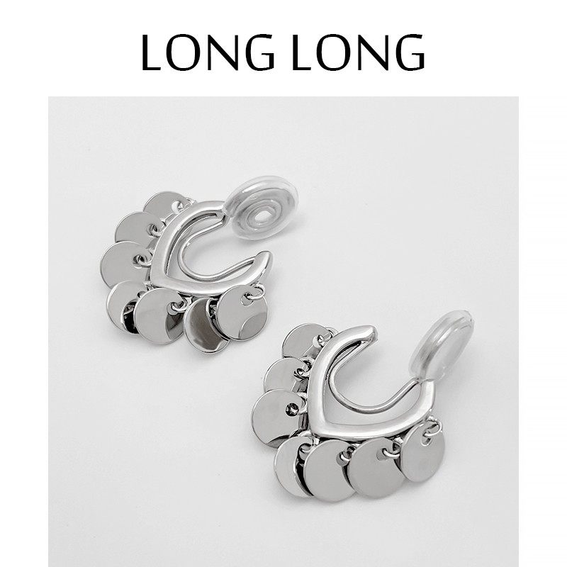 爱心亮片蚊香盘耳夹女短款简约冷淡风耳饰高级感小众耳环时尚气质,饰品/流行首饰/时尚饰品新,耳夹,淘宝优惠券,粉丝福利购,淘宝优惠卷