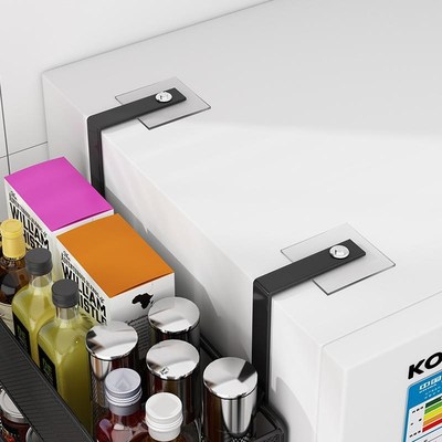 冰箱衣柜外侧面挂架挂钩s置物架挂衣钩侧壁侧边免打孔柜子收纳挂