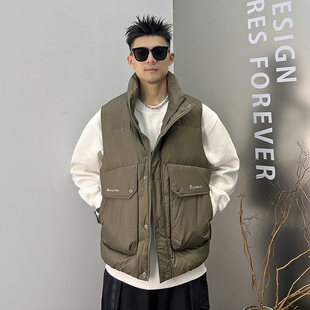 杠叔羽绒马甲男秋冬季保暖90绒时尚百搭J韩版潮流休闲羽绒服外套