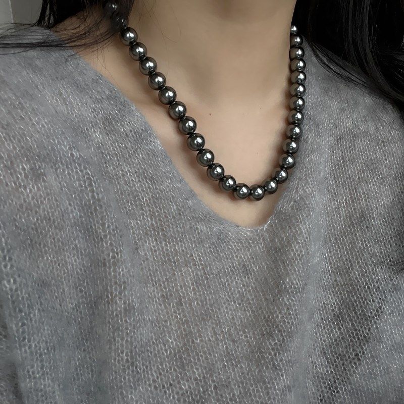 气质个性仿大溪地珍珠项链轻奢网红百搭串珠元宝扣复古显白毛衣链,饰品/流行首饰/时尚饰品新,项链,淘宝优惠券,粉丝福利购,淘宝优惠卷