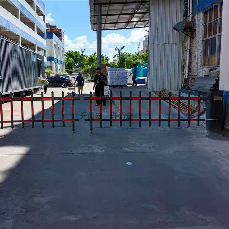 新品小区灰色栅i栏道闸机 升降杆 工厂电动门杆 遥控起落杆 单层