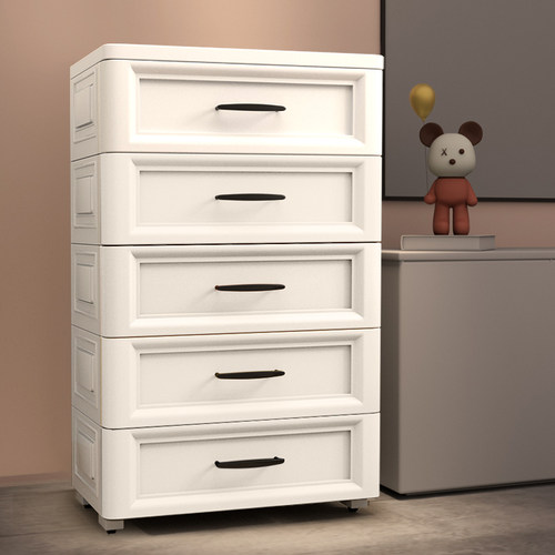 加厚抽屉式收纳柜宝宝玩具整理柜儿童衣柜家用储物柜子塑料收纳箱