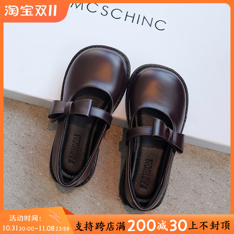 女童公主鞋小皮鞋秋季儿童单鞋英伦风女童鞋黑色春秋款小女孩鞋子,童鞋/婴儿鞋/亲子鞋,皮鞋,淘宝优惠券,粉丝福利购,淘宝优惠卷