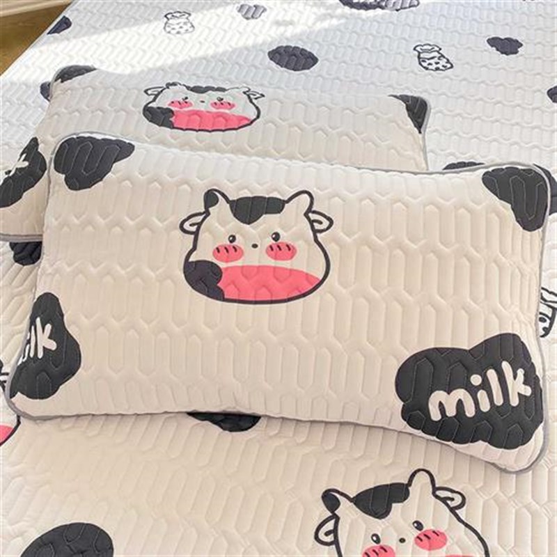 夏季冰丝乳胶凉席三件套卡通动漫折叠学生K宿舍单人床上可水洗家