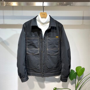 羽绒服男短款冬季男士轻薄短款翻领外H套男装韩版潮流百搭上衣服