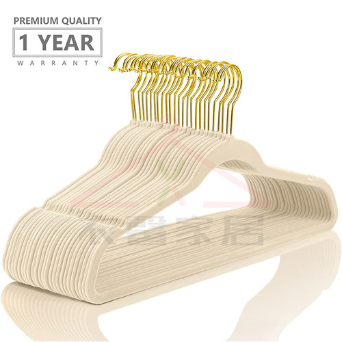 植绒衣架整理师推荐专用服装店防滑肩无痕婚纱衣架家用大号柜收纳