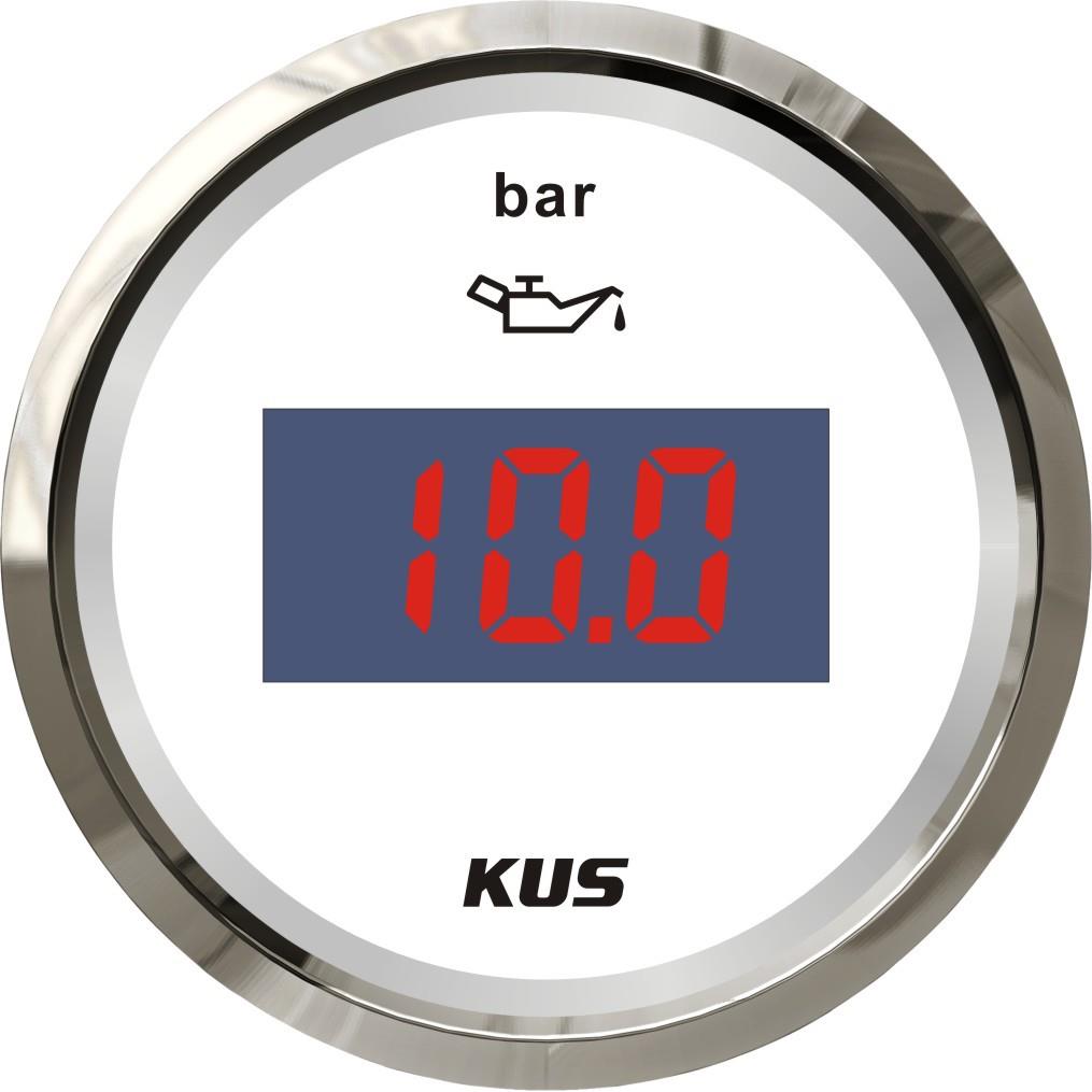 KUSSV系列DN52mm数显式油压表工程车游艇快艇机械车卡车