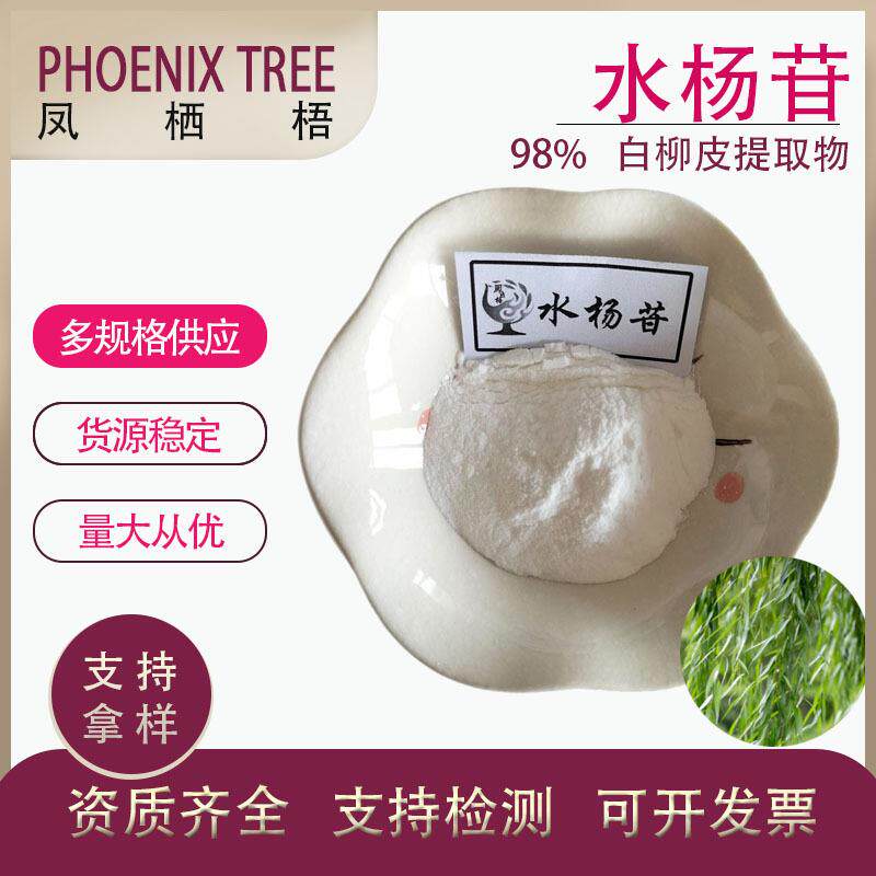 现货量大从优水杨苷白柳皮提取物100g/袋水杨苷粉98%水扬甙