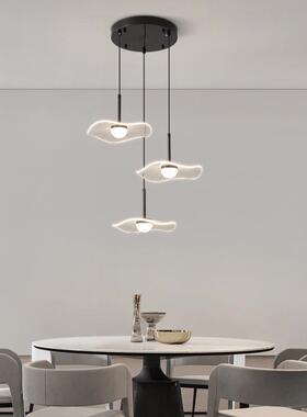 意式极简北欧轻奢全铜卧室床头吊灯现代简约餐厅吧台黑色吊线吊灯