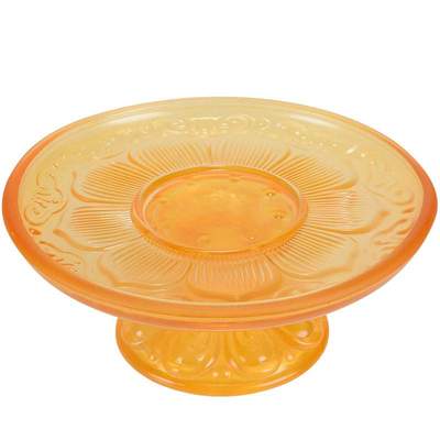 ?琉璃供果盘家用贡品盘茶几水果盘客厅果盘供佛盘案前用品全套