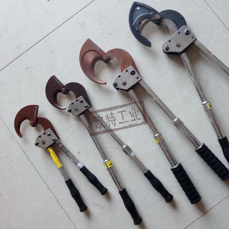 电工剪线器铜铝铠装电缆剪J75J95J100J101J130棘轮剪便携式断线剪