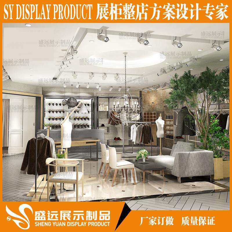 女装店铺展示柜服装铁艺烤漆货架女装货架服装店陈列架落地式