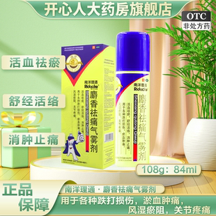 RIDACHE/南洋理通 麝香祛痛气雾剂 108g：84ml*1瓶/盒