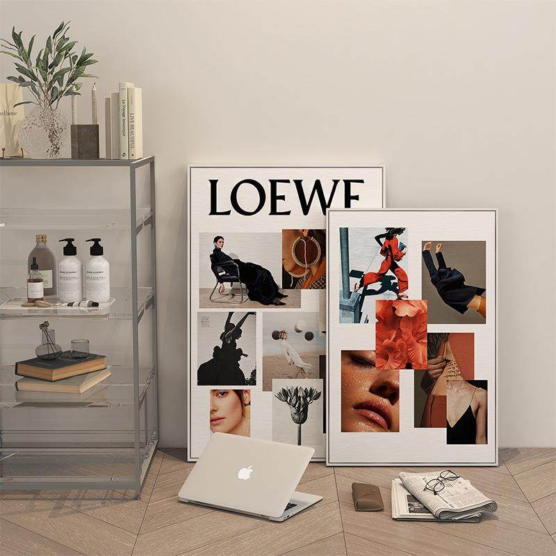 时尚人物模特杂志封面艺术装饰画简约现代服装店工作室个性挂画