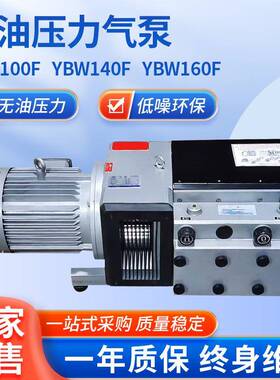 YBW100F/140F/160F单压力真空泵卧式气体传输泵单级旋片真空泵