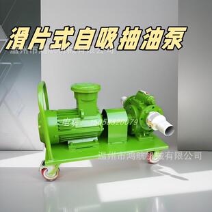 220V大流量自吸防爆滑片叶片抽油泵2寸3寸380V柴汽油卸导油输油泵