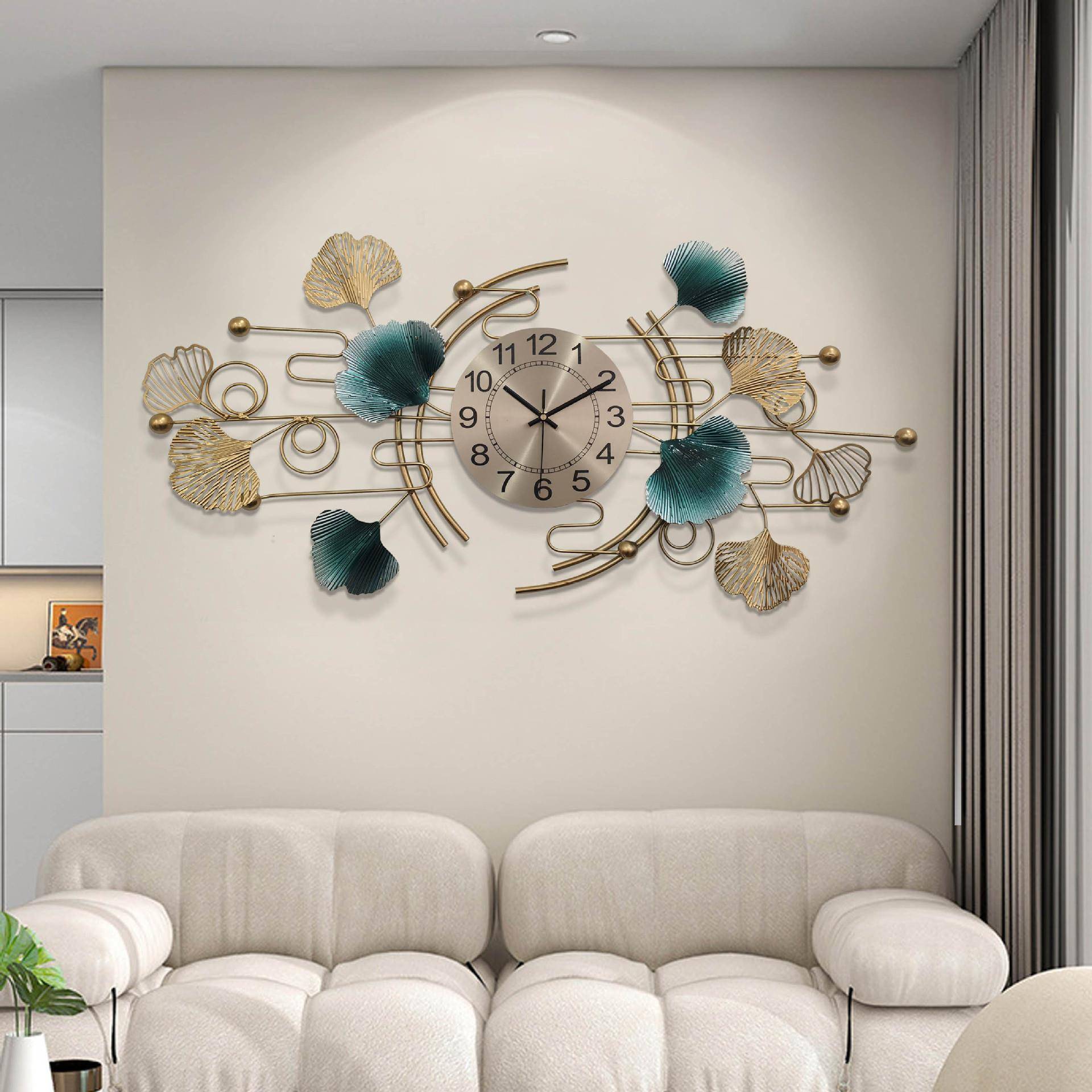 北欧时尚钟表客厅现代简约家用装饰时钟挂墙网红创意餐厅挂件Wal