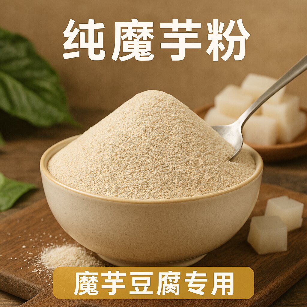 魔芋精粉纯魔芋粉无添加家用毛芋魔芋粉纯粉正宗魔芋粉四川纯粉