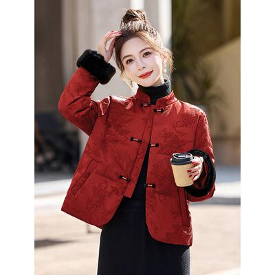 新中式国风女冬季小个子棉服