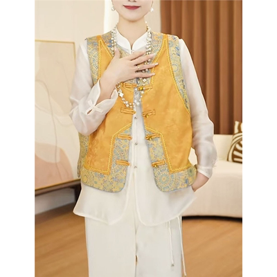 2025新款新中式马甲复古国风外套