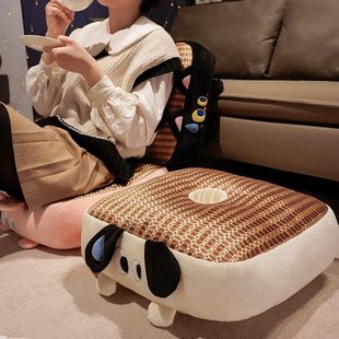 阅读蒲团坐垫地飘窗榻榻米家用夏天 厚上懒人凉席客厅地板坐墩日式