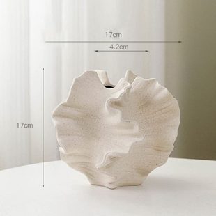 家用侘寂花瓶装 感高级轻奢花盆茶几电视柜新款 饰摆件2024风艺术