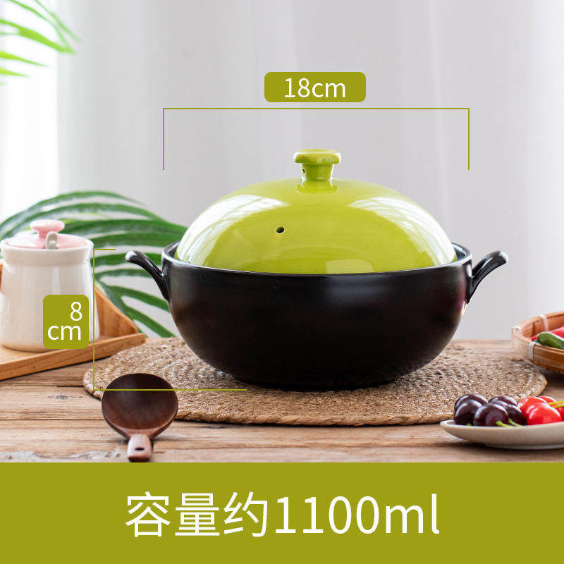 康煲陶瓷砂锅炖锅煲汤烧闷专用锅耐高温干烧煤气灶家商用煲鸡汤