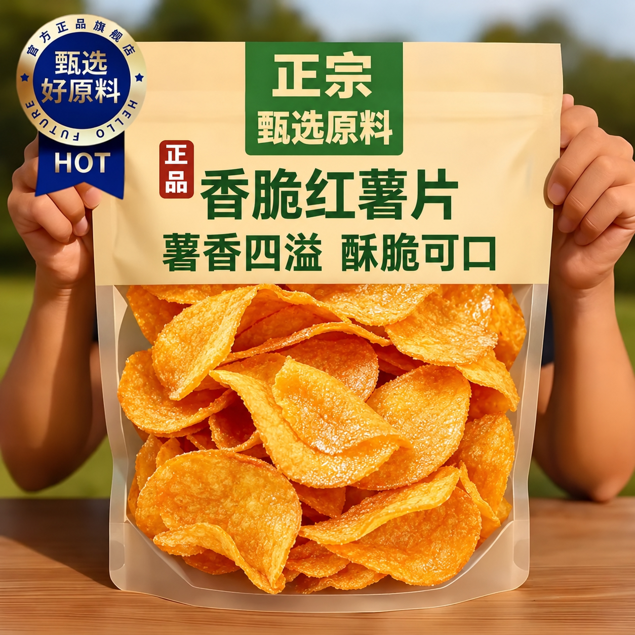 特级高品质香脆地瓜片官方正品烤红薯片芝香酥脆番薯干农家自制