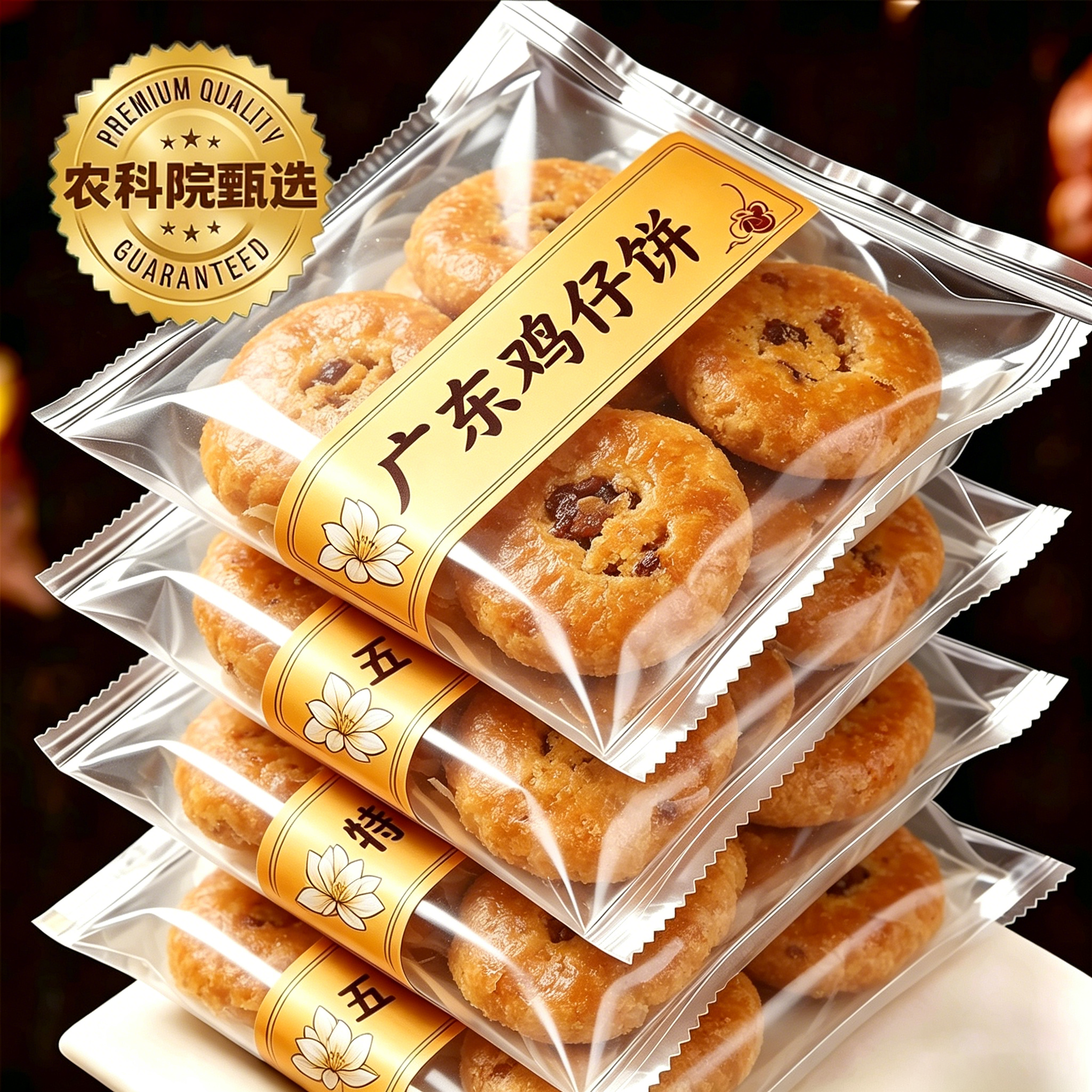 【鸡仔饼】鸡仔饼正宗广东特产独立包装老字号小吃传统糕点下午茶