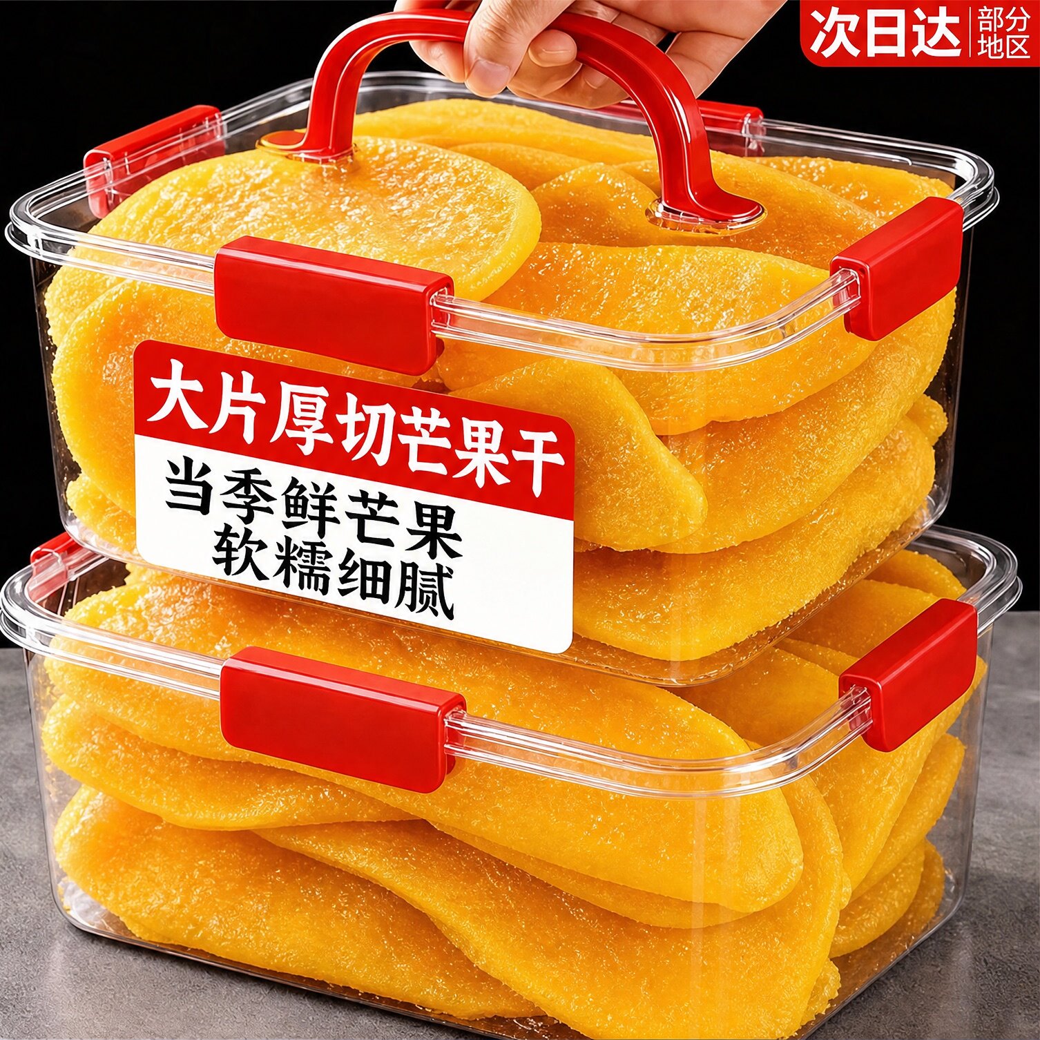 特级芒果干无添加水果干厚切解馋零食小吃休闲食品果脯蜜饯果干